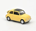 mu 1/43 tBAbg 500F 1965 ^q`ECG[ NOREV Fiat 500F 1965 Tahiti Yellow Jet-car