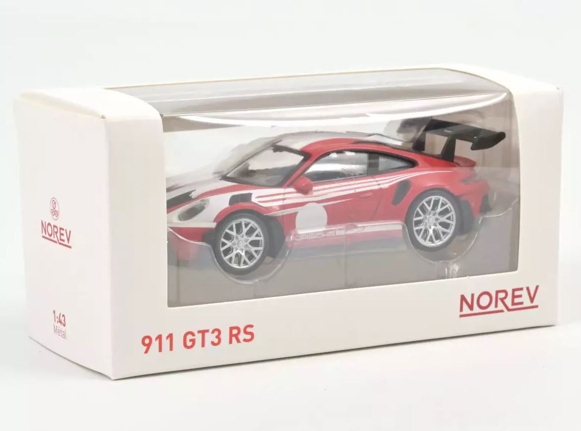 �ڹ���߸��ʡۥΥ�� 1/43 �ݥ륷�� 911 992 GT3 RS 2022 ��å� / �ۥ磻�� NOREV PORSCHE 911 GT3 RS �ߥ˥���
