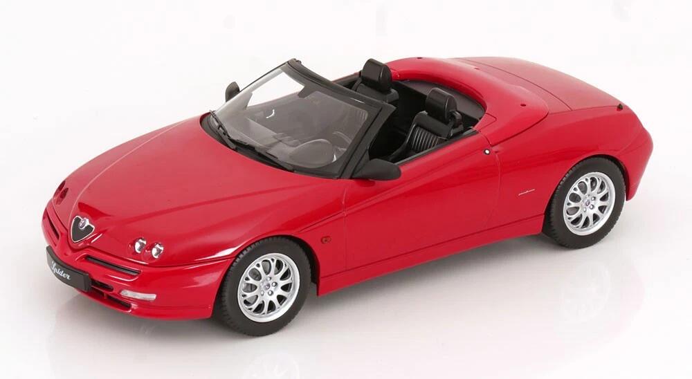 【国内在庫品】ノレブ 1/18 アルファロメオ スパイダー 1999 レッド ルーフ着脱可 NOREV Alfa Romeo Spider ミニカー