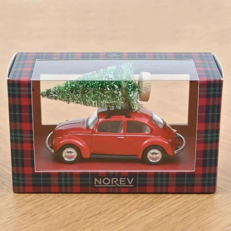 BLUGREY(ブラグレー) 楽天市場店のノレブ 1/43 フォルクスワーゲン ビートル 1973 レッド ウイズ クリスマスツリー NOREV VW BEETLE Jet-Car 【国内在庫品】｜アングル2
