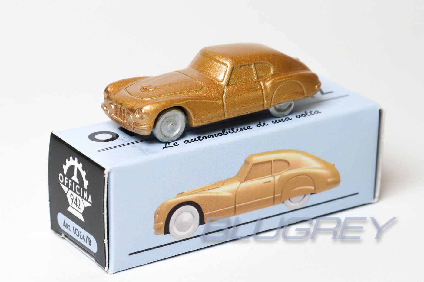 【国内在庫品】OFFICINA-942 1/76 FIAT 8V 1952 オフィチーナ 942 フィアット 8V イエローメタリック ART1024B