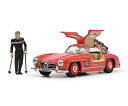 シュコー 1/43 メルセデスベンツ 300SL (W198) 1954 レッド スキー フィギア付き Schuco Mercedes Benz