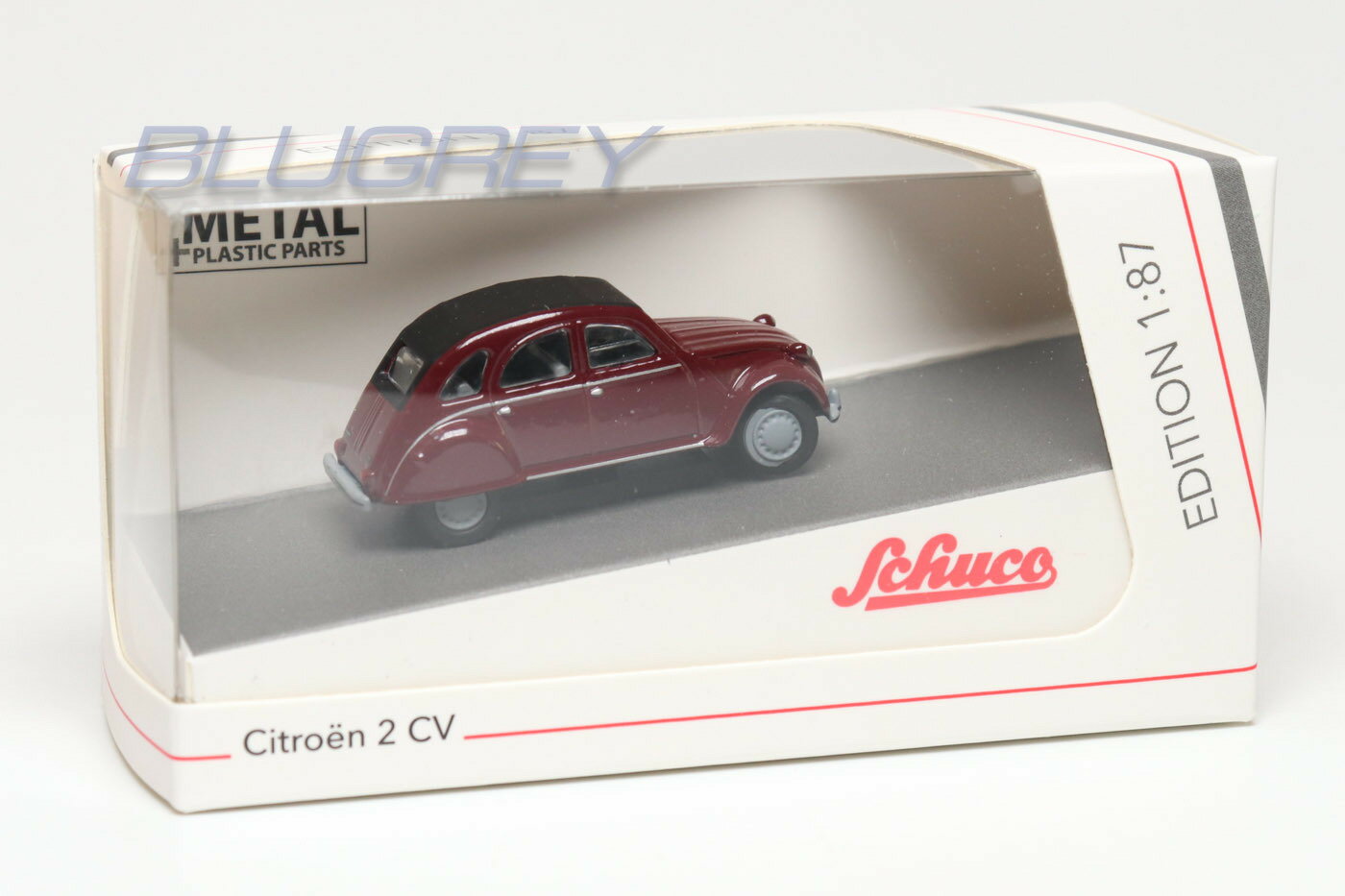 【国内在庫品】シュコー 1/87 シトロエン 2CV レッド Schuco Citroen 2CV