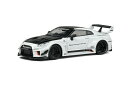 ソリド 1/43 リバティーウォーク LBシルエット 日産 GT-R R35 2020 ホワイト SOLIDO LBWK SILHOUETTE ミニカー