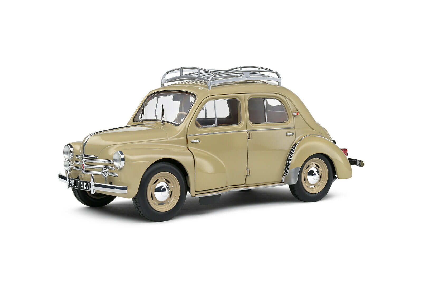 ڹ߸ʡۥ 1/18 Ρ 4CV 1956 ١ SOLIDO RENAULT 4CV BEIGE TOURTERELLE...