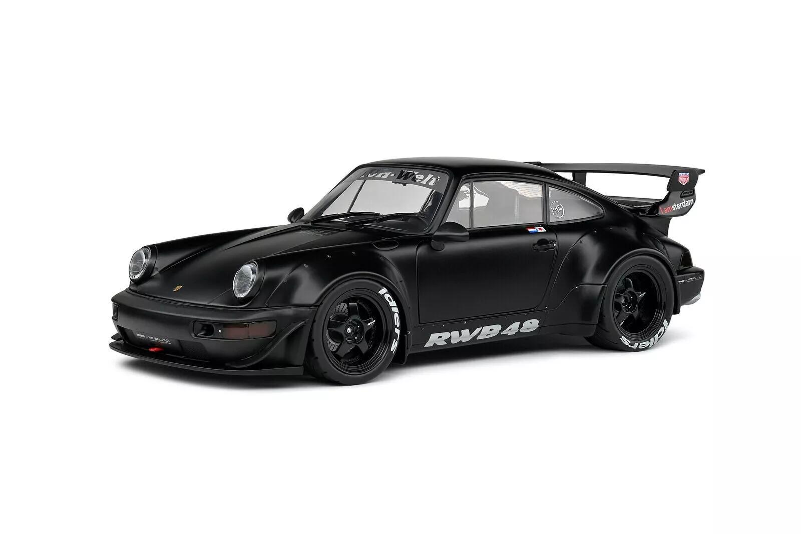 樂天商城 - ソリド 1/18 ポルシェ 911 (964) RWB ダースベイダー 2016 マットブラック ラウヴェルト SOLIDO PORSCHE ミニカー 【国内在庫品】