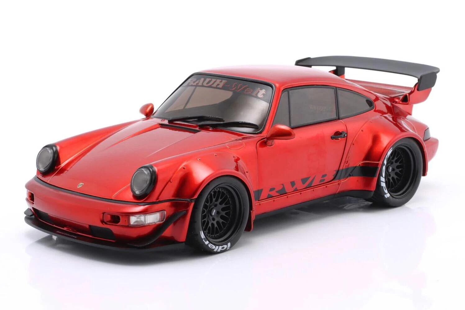 樂天商城 - ソリド 1/18 ポルシェ 911 964 RWB ラウヴェルト レッドメタリック Solido Porsche 911 Rauh-Welt 【国内在庫品】