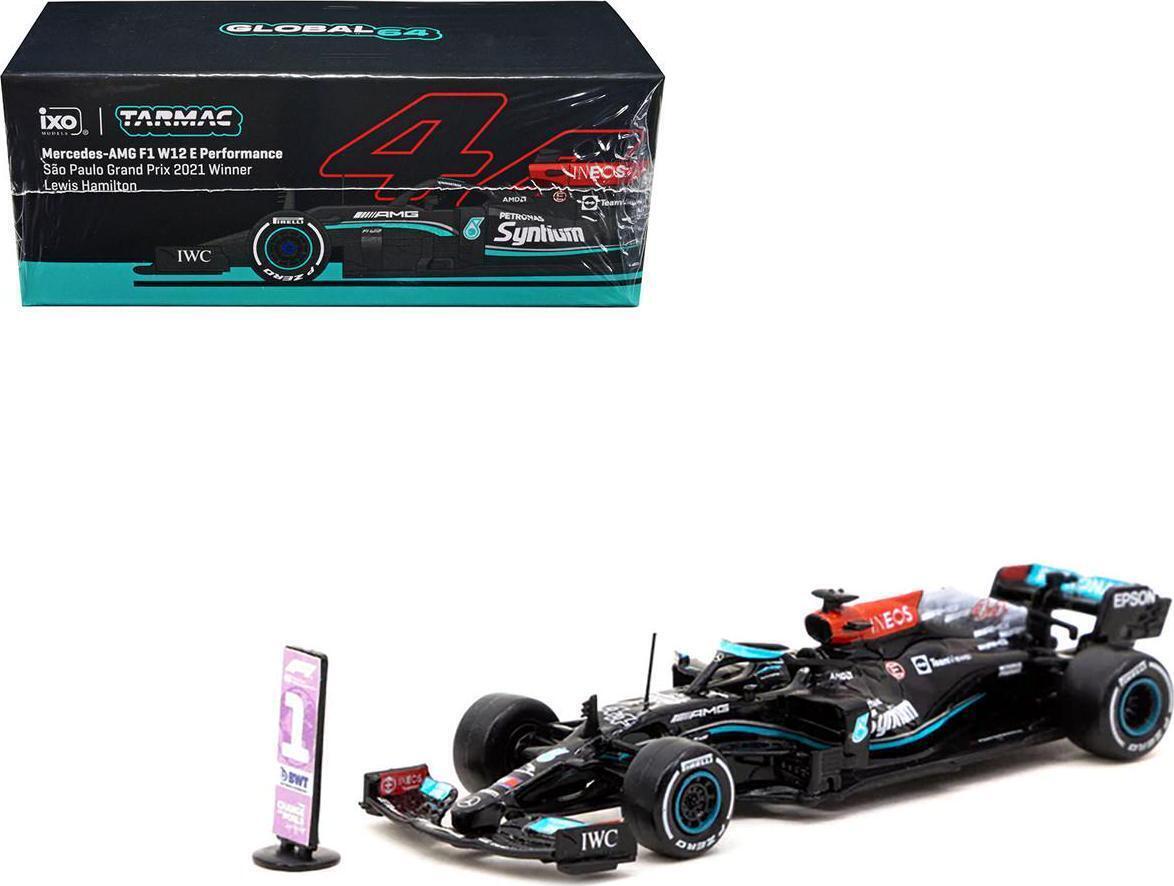 ターマックワークス x イクソ 1/64 メルセデス AMG F1 W12 #44 L.ハミルトン ブラジルGP 2021 優勝 Tarmac x IXO ミニカー