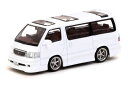【国内在庫品】ターマックワークス 1/64 トヨタ ハイエース 100系 カスタム ホワイト Tarmac Works Toyota Hiace ミニカー