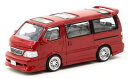 【国内在庫品】ターマックワークス 1/64 トヨタ ハイエース 100系 カスタム レッド Tarmac Works Toyota Hiace ミニカー