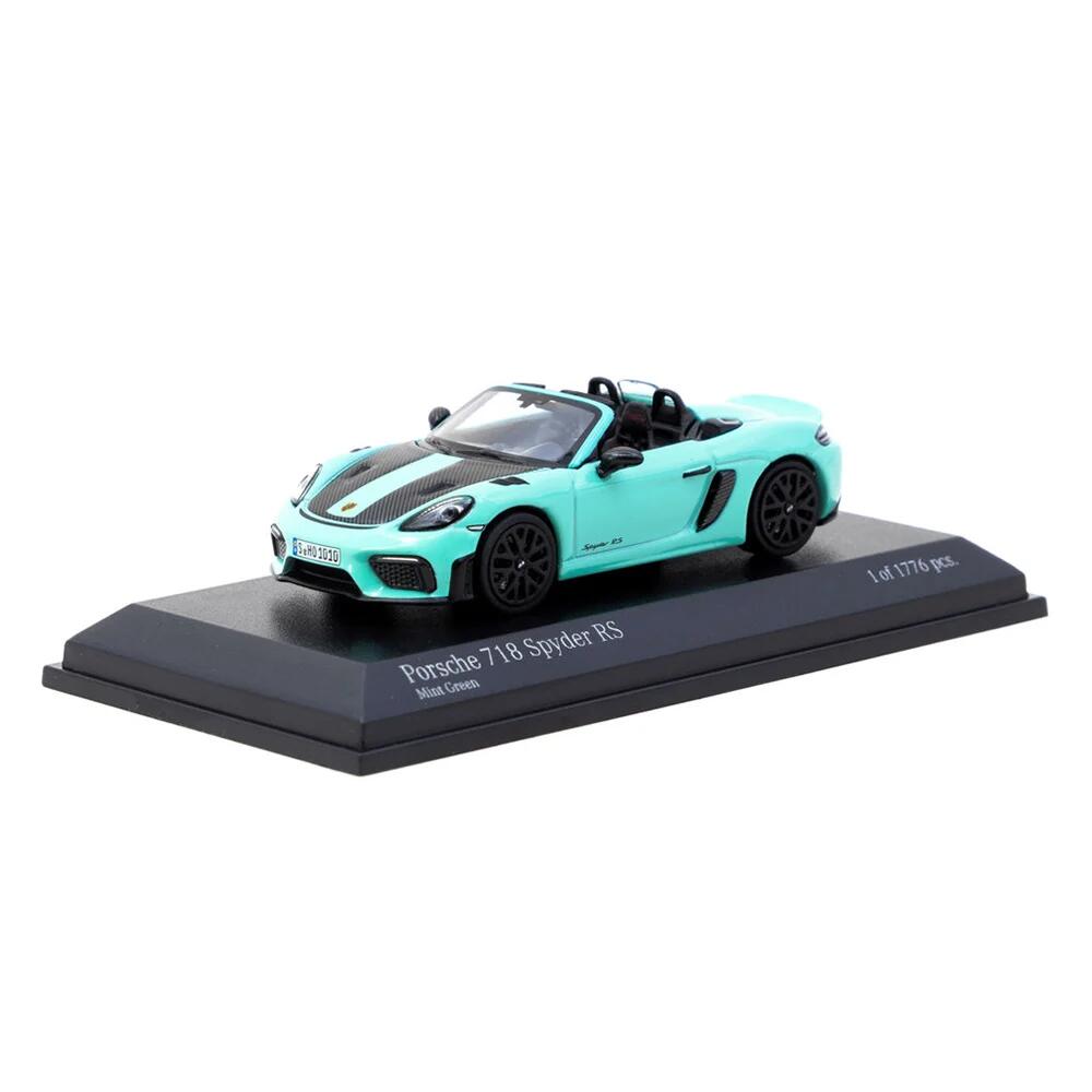 【国内在庫品】ターマックワークス x ミニチャンプス 1/64 ポルシェ 718 スパイダー RS ミントグリーン Porsche 718 Spyder RS