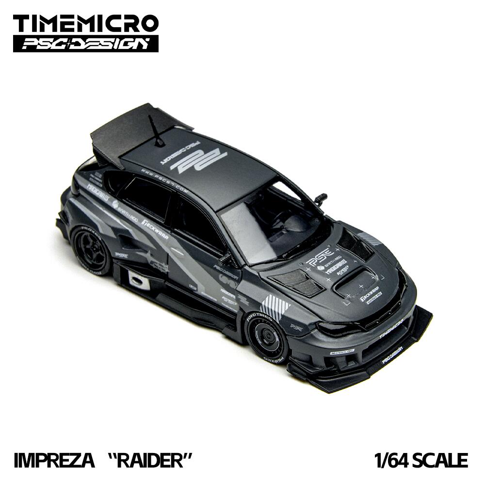 TimeMicro 1/64 PSC デザイン スバル インプレッサ RAID マットグレー PSC Design Subaru Impreza　【国内在庫品】