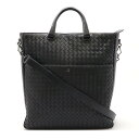 BOTTEGA VENETA ボッテガ ヴェネタ ボッテガベネタ イントレチャート トートバッグ 2WAY ショルダーバッグ 縦長 レザー ブラック 黒 429...