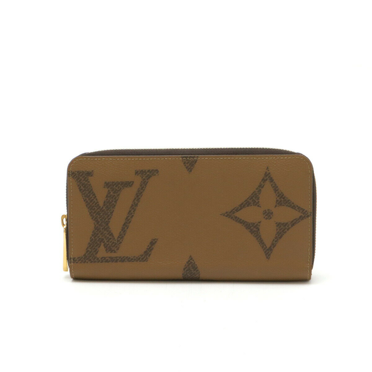LOUIS VUITTON ルイ ヴィトン モノグラムジャイアントリバース ジッピーウォレット ラウンドファスナー 長財布 ブラウン M69353 【中古】
