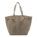CELINE カバファントム スモール トートバッグ ショルダーバッグ ショルダートート セミショルダー レザー グレージュ 189023 【中古】