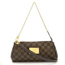 LOUIS VUITTON ルイ ヴィトン ダミエ エヴァ アクセサリーポーチ クラッチバッグ チェーン ショルダーバッグ ワンショルダー 2WAY N5521...