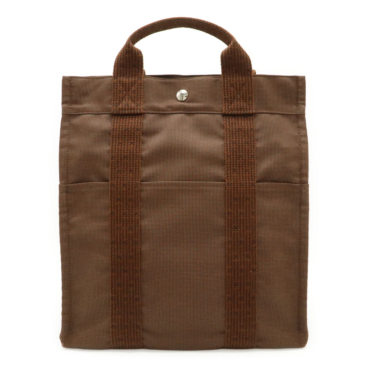乐天商城 - HERMES エルメス エールライン サックアドMM 新型 リュックサック バックパック ショルダーバッグ キャンバス ブラウン 茶 【中古】