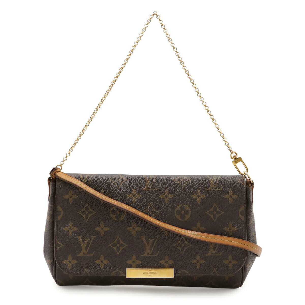 LOUIS VUITTON ルイ ヴィトン モノグラム フェイボリットMM ショルダーバッグ 斜め掛け チェーンバッグ 2WAY クラッチバッグ M40718 【中古】