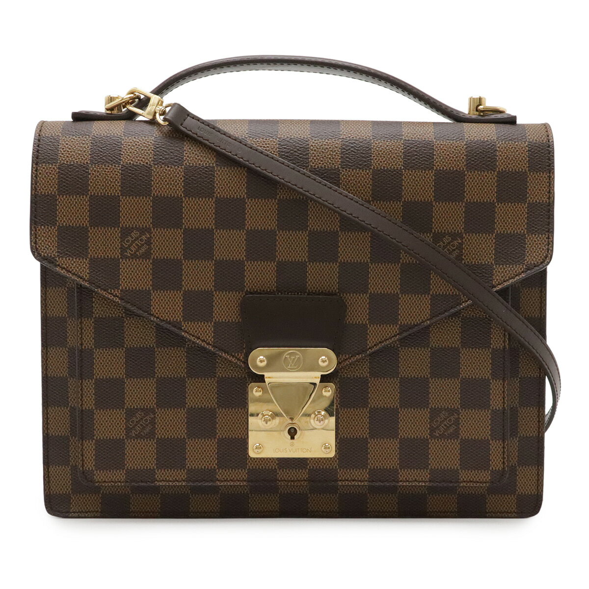 LOUIS VUITTON - LOUIS VUITTON ルイ ヴィトン ダミエ モンソー ハンドバッグ セカンドバッグ 2WAY ショルダーバッグ SPオーダー スペシャルオーダー SPO N48088 【中古】