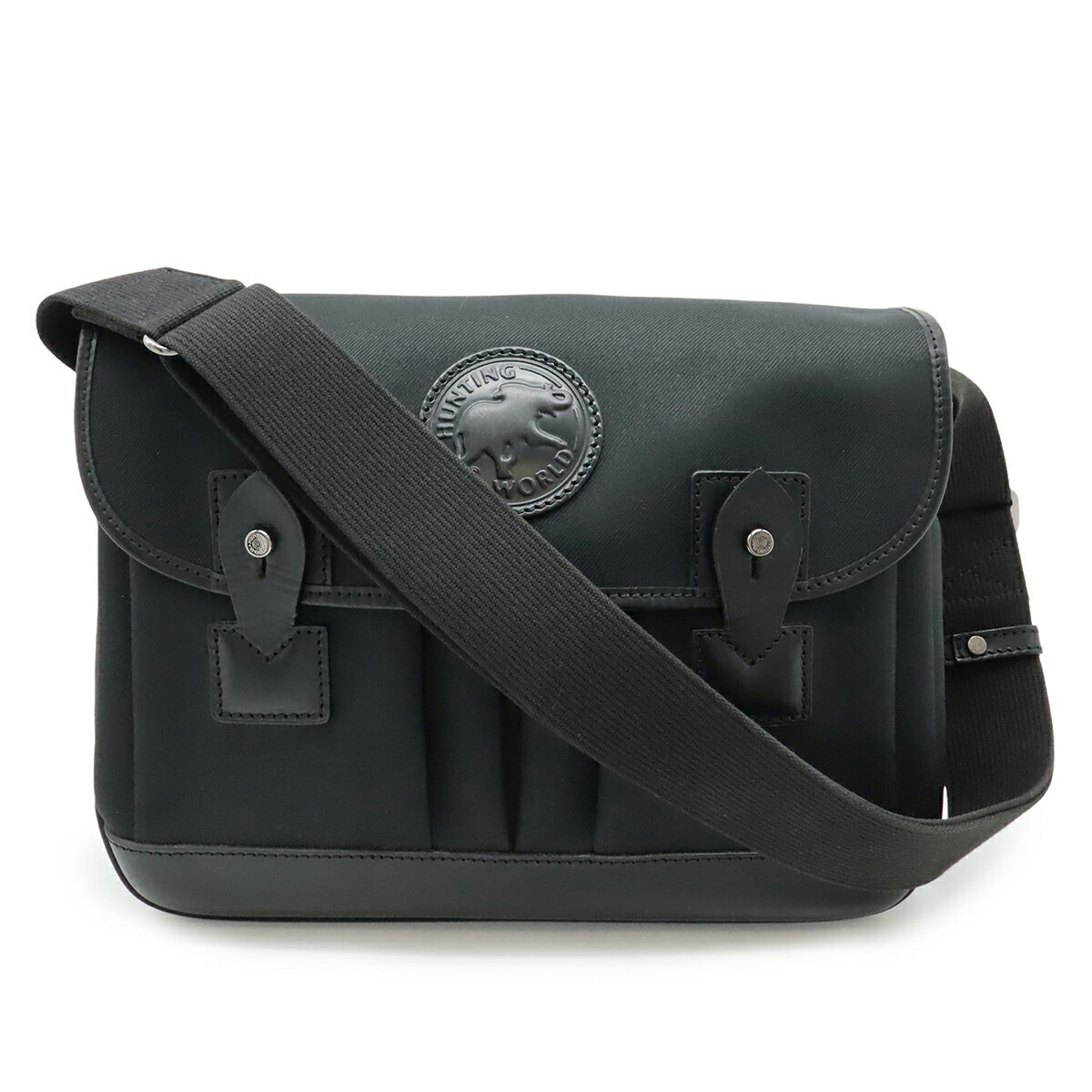 未使用☆ハンティングワールド ショルダーバッグ メッセンジャーバッグ ブラック Hunting World（ハンティング・ワールド） メンズ レディース