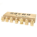 開運七福神セット 造幣局検定マーク入 置物 インテリア オブジェ 小物 K18 中空 【中古】