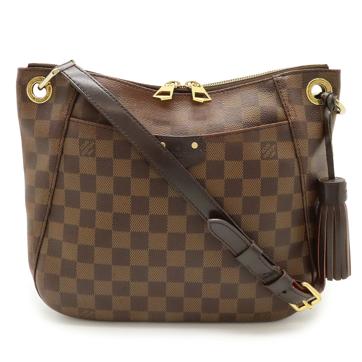 Rakuten - LOUIS VUITTON ルイ ヴィトン ダミエ サウス バンク ショルダーバッグ 斜め掛け フリンジ タッセルチャーム N42230 【中古】