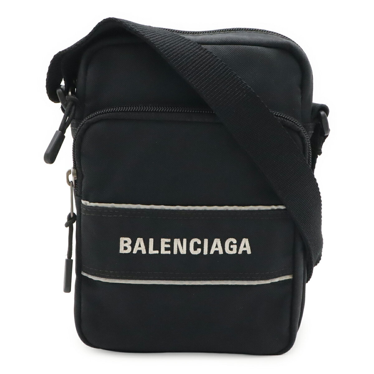 樂天商城 - BALENCIAGA バレンシアガ スポーツ メッセンジャーバッグS ショルダーバッグ ポシェット ナイロンキャンバス ブラック 黒 638657 【中古】