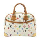 LOUIS VUITTON ルイ ヴィトン モノグラムマルチカラー トゥルーヴィル ハンドバッグ ブロン 白 ホワイト M92663 【中古】