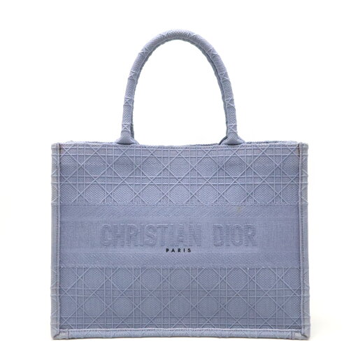 Christian Dior クリスチャン ディオール カナージュ ブックトート DIOR BOOK TOTE ミディアム トートバッグ キャンバス ダスティブルー 【中古】 Christian Dior クリスチャン ディオール カナージュ ブックトート DIOR BOOK TOTE ミディアム トートバッグ キャンバス ダスティブルー 【中古】