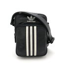 BALENCIAGA バレンシアガ アディダス コラボ スモール クロスボディ メッセンジャーバッグ ショルダーバッグ ポシェット レザー ブラック 黒 721...