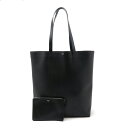 CELINE セリーヌ Museum ミュージアム トートバッグ ラージトート 縦長 レザー ブラック 黒 ポーチ付き 【中古】