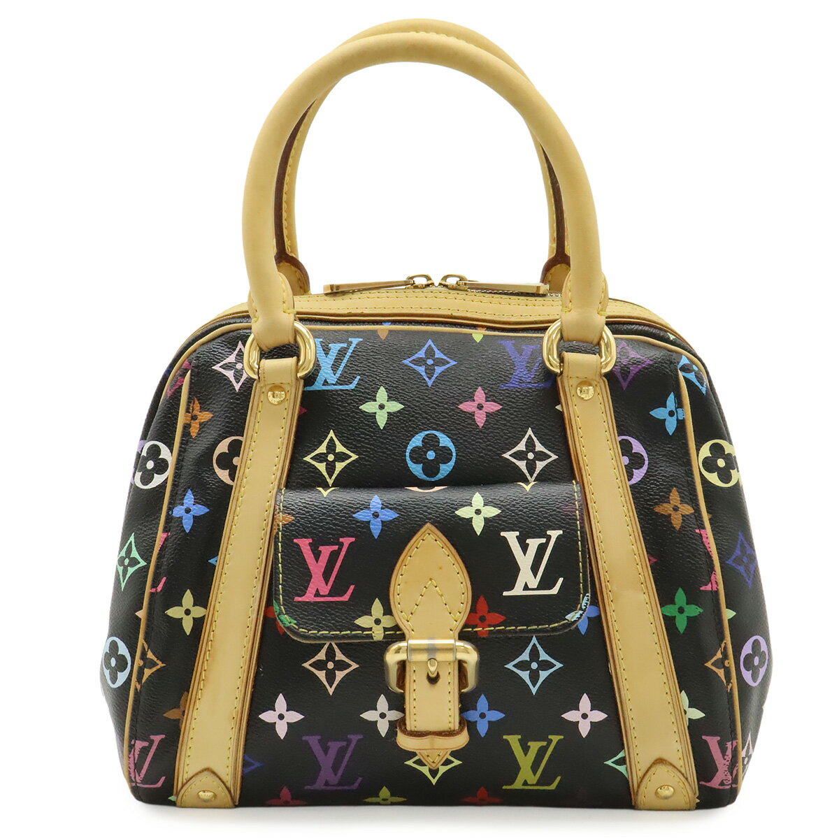 樂天商城 - LOUIS VUITTON ルイ ヴィトン モノグラムマルチカラー プリシラ ハンドバッグ ミニバッグ ノワール 黒 ブラック M40097 【中古】