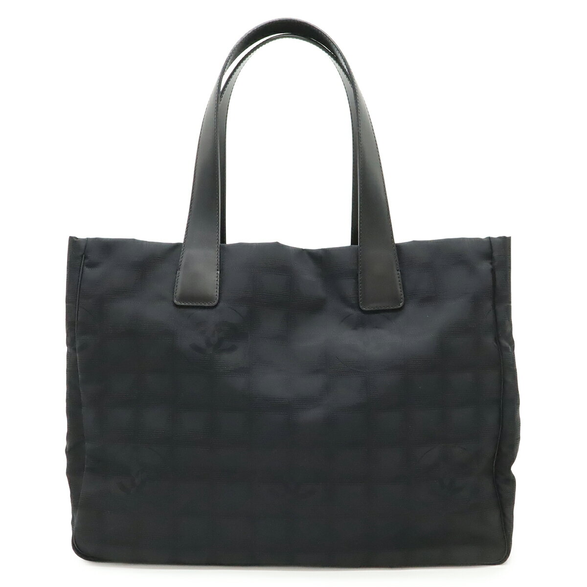 乐天商城 - CHANEL シャネル ニュートラベルライン Newトラベルライン トートMM トートバッグ ショルダーバッグ ナイロンジャガード ラメ ブラック 黒 A15991 【中古】