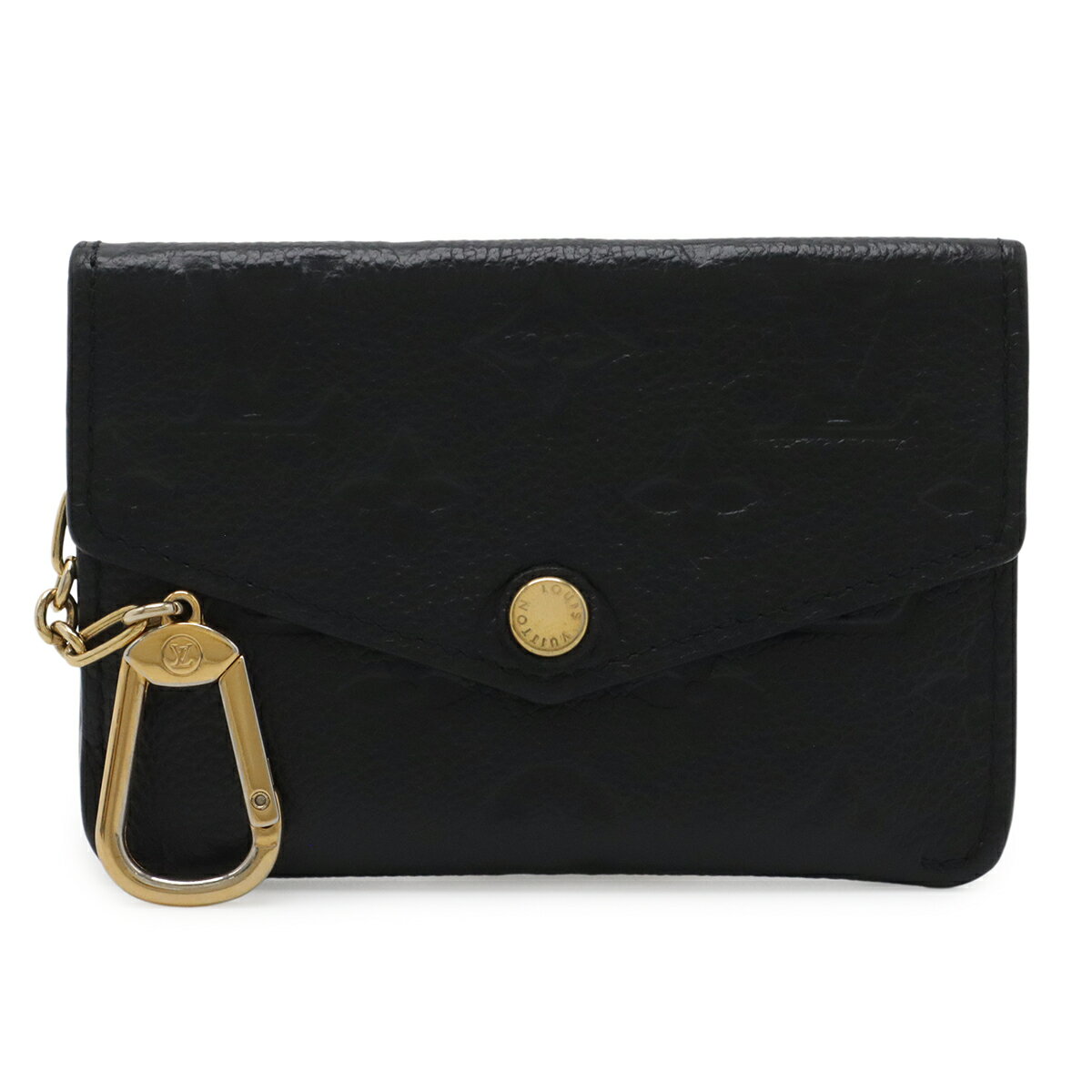 M - LOUIS VUITTON ルイ ヴィトン モノグラムアンプラント ポシェット クレ コインケース 小銭入れ コインパース ノワール 黒 ブラック M60633 【中古】