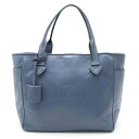 【バッグ】LOEWE ロエベ ヘリテージ スモール トート ハンドバッグ トートバッグ レザー ダスティブルー シルバー金具 377.79.751 【中古】