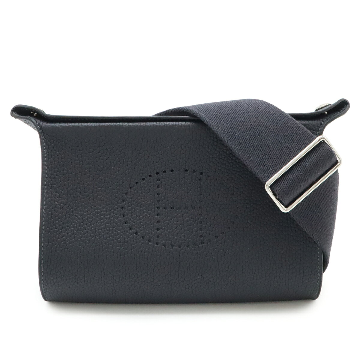 Rakuten - HERMES エルメス ヴィド ポッシュ Hエヴリン ショルダーバッグ トゴ ブラック 黒 シルバー金具 W刻印 【中古】