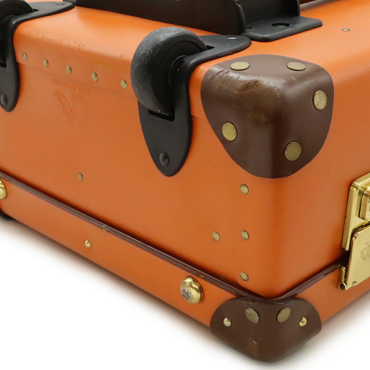 GLOBETROTTER グローブトロッター HYSTERICGLAMOUR ヒステリックグラマー コラボ センテナリー キャリーケース スーツケース オレンジ 【中古】