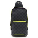 LOUIS VUITTON ルイ ヴィトン ダミエグラフィット アヴェニュー スリングバッグ ボディバッグ ショルダーバッグ ワンショルダー イエロー N424...