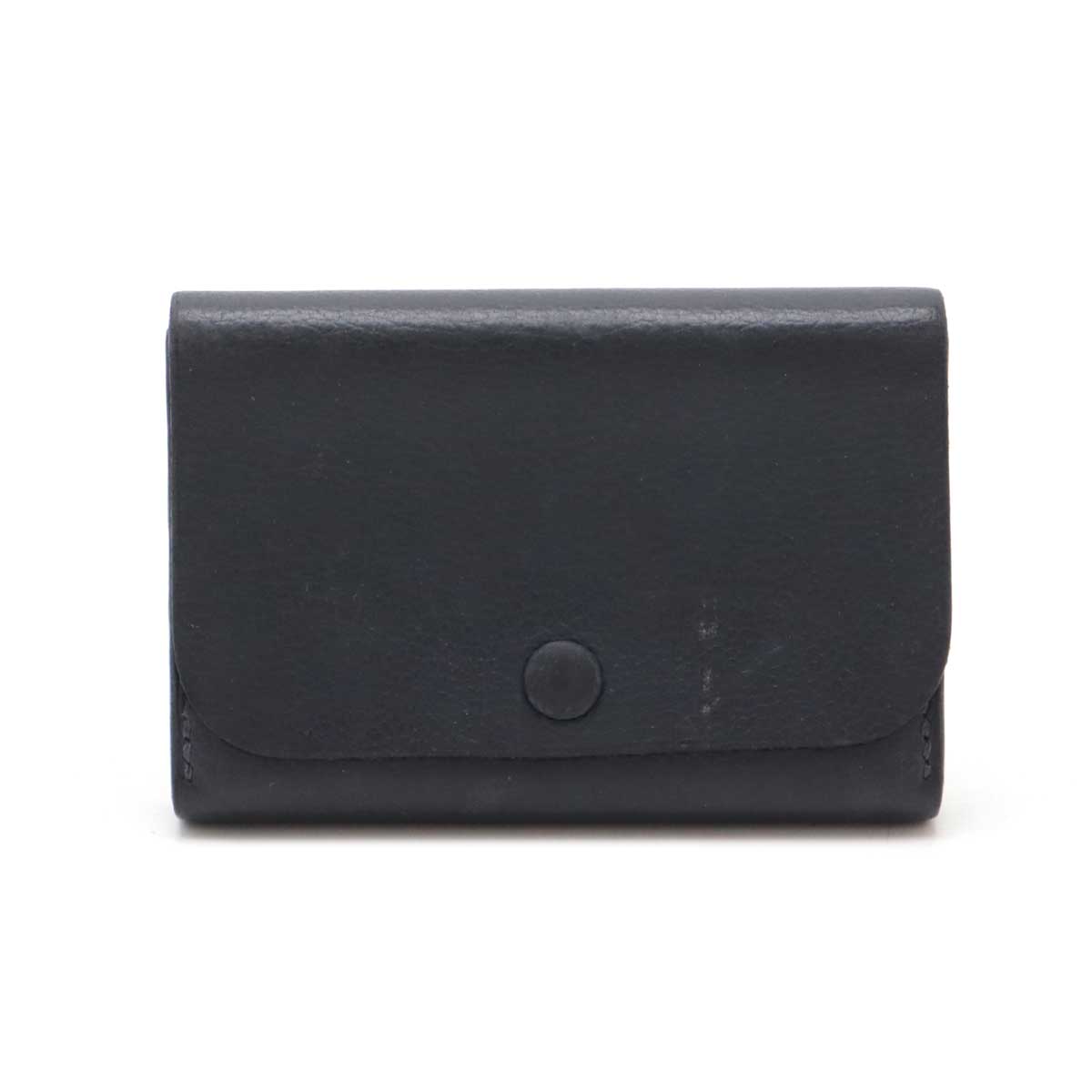 HERMES エルメス MC2ニュートン カードケース 名刺入れ パスケース レザー ダークネイビー 濃紺 □K刻印 【中古】