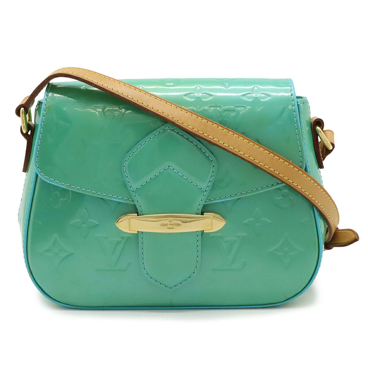 Rakuten - LOUIS VUITTON ルイ ヴィトン モノグラムヴェルニ ベルフラワーPM ショルダーバッグ ポシェット 斜め掛け ブルーラゴン 水色 M91730 【中古】