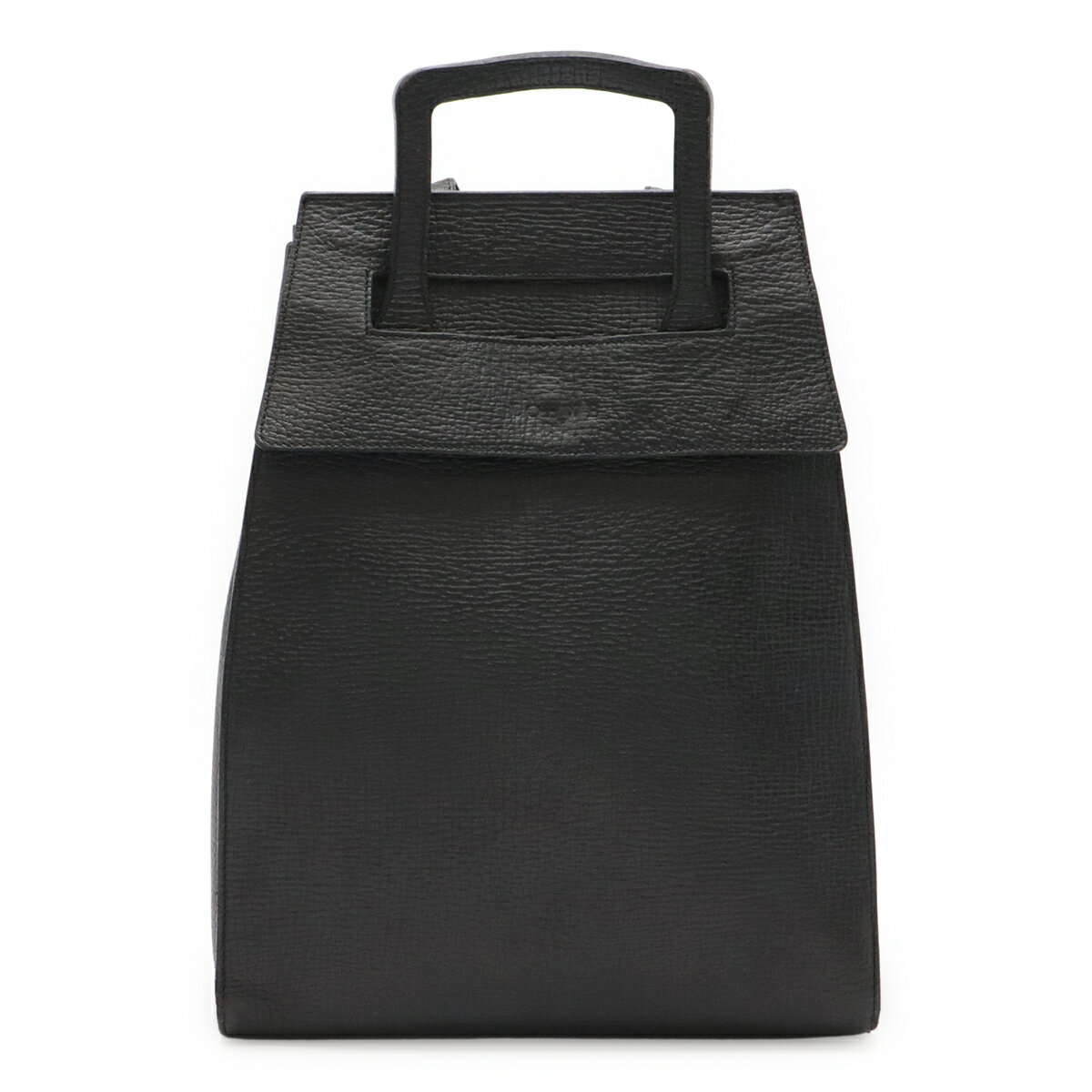 Rakuten - LOEWE ロエベ バックパック リュックサック レザー ブラック 黒 シルバー金具 【中古】