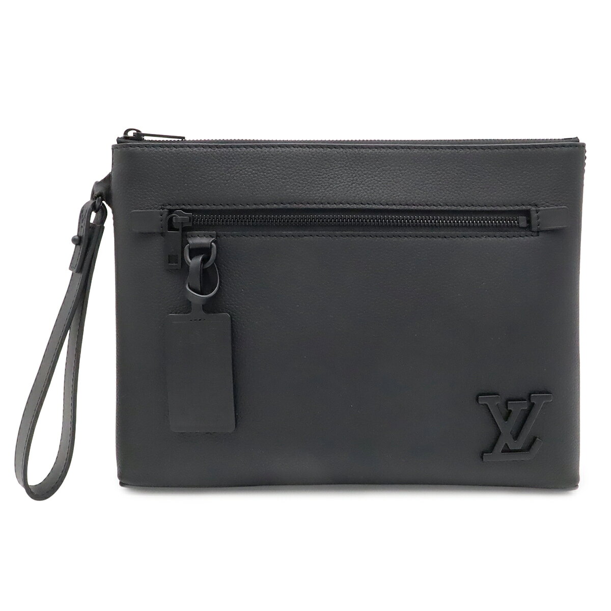 LOUIS VUITTON ルイ ヴィトン LVアエログラム ポシェット IPAD テイクオフ ポーチ セカンドバッグ クラッチバッグ レザー ノワール ブラック M69837 【中古】