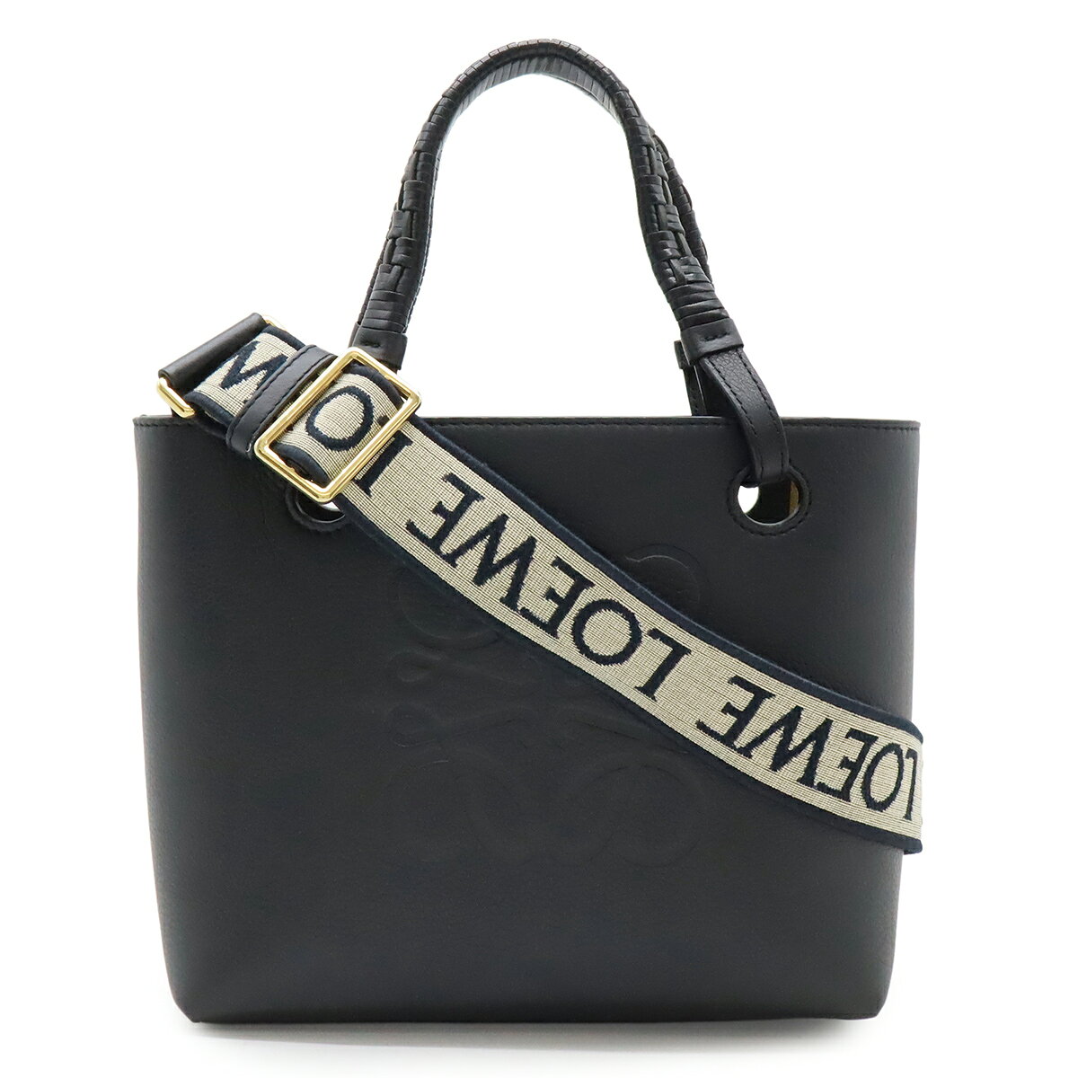 ロエベ LOEWE トートバッグ ロゴボタン アナグラム ボイジャー パープル LOEWE - ロエベ LOEWE トートバッグ ロゴボタン アナグラム ボイジャー