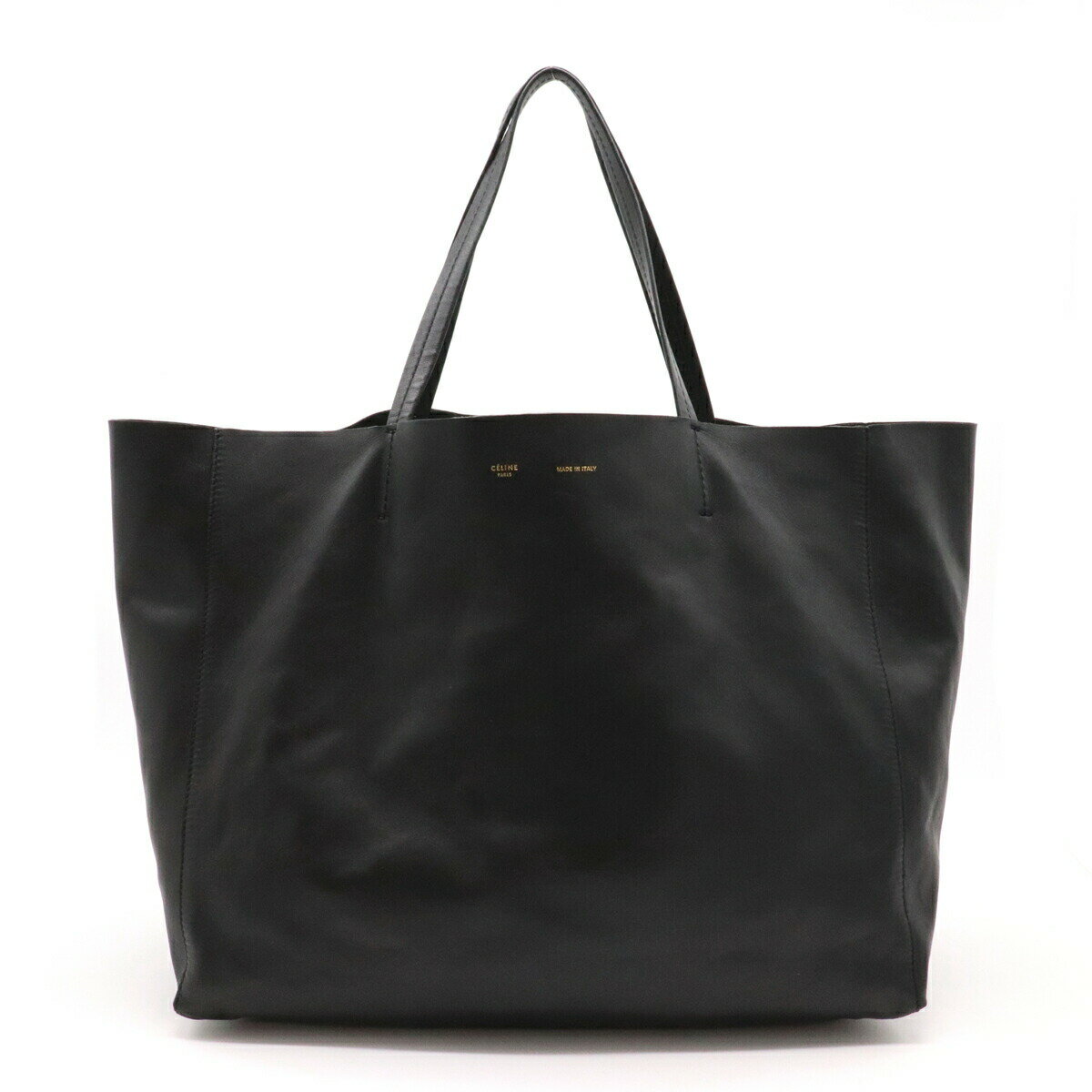 【バッグ】CELINE セリーヌ ホリゾンタルカバ トートバッグ ラージトート ショルダーバッグ セミショルダー 肩掛け レザー ブラック 黒 16613のサムネイル