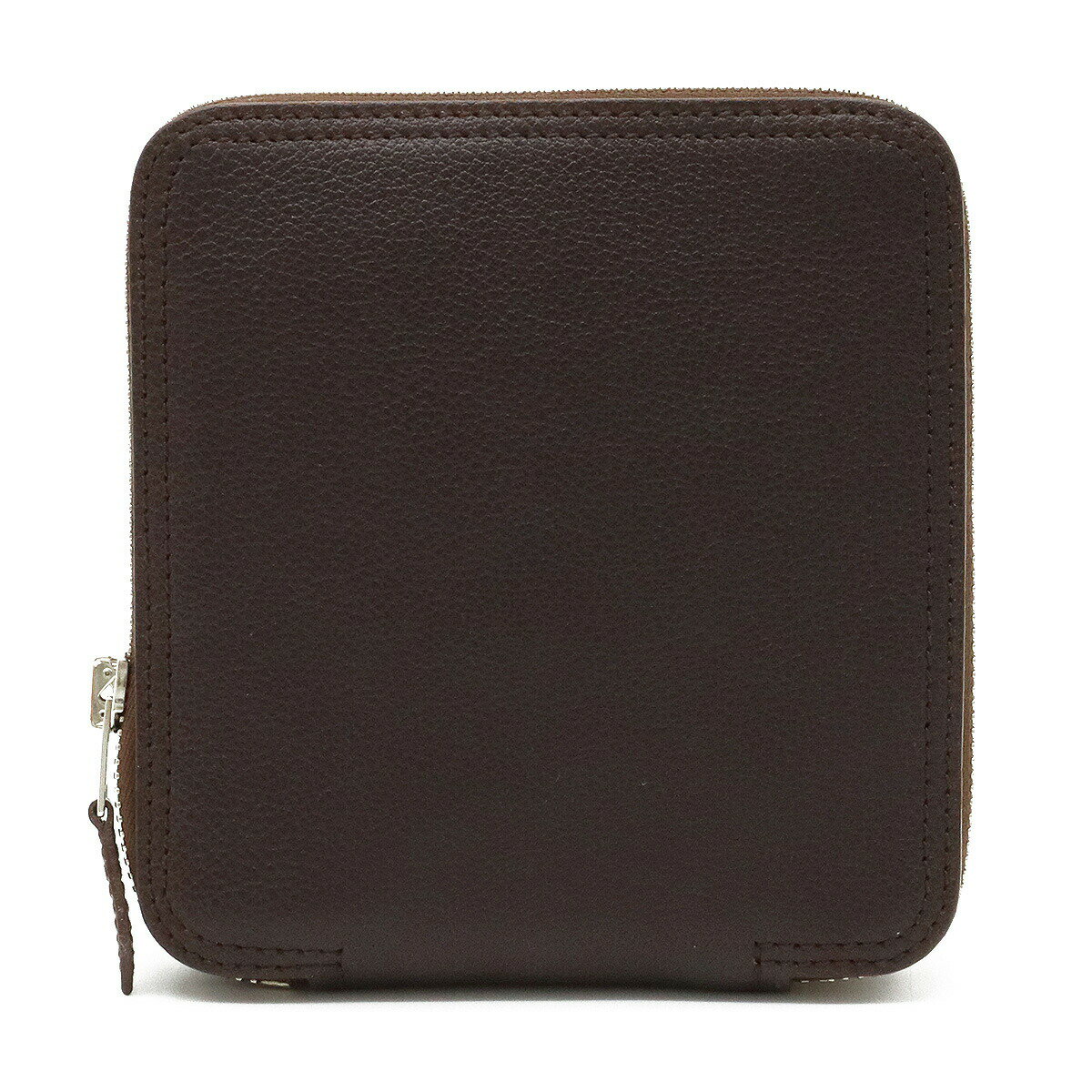 【バッグ】HERMES エルメス シルキーポップ エコバッグ トートバッグ ショルダーバッグ Hロゴ 折り畳み ブッフルスキッパー シルク ダークブラウンのサムネイル
