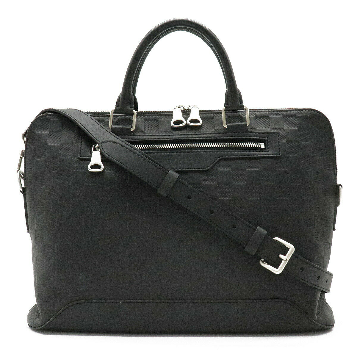 【バッグ】LOUIS VUITTON ルイ ヴィトン ダミエアンフィニ アヴェニュー ブリーフケース ビジネスバッグ 2WAY ショルダーバッグ オニキス 黒 N41019