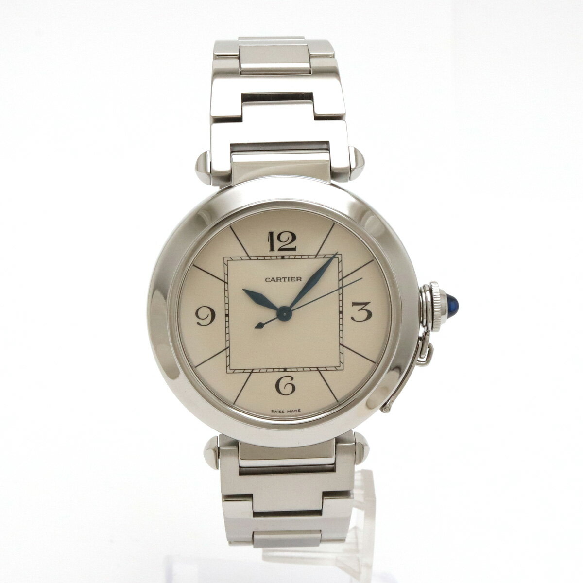 【ウォッチ】【OH・新品仕上げ済】Cartier カルティエ パシャ42 シルバー文字盤 SS 42 ...