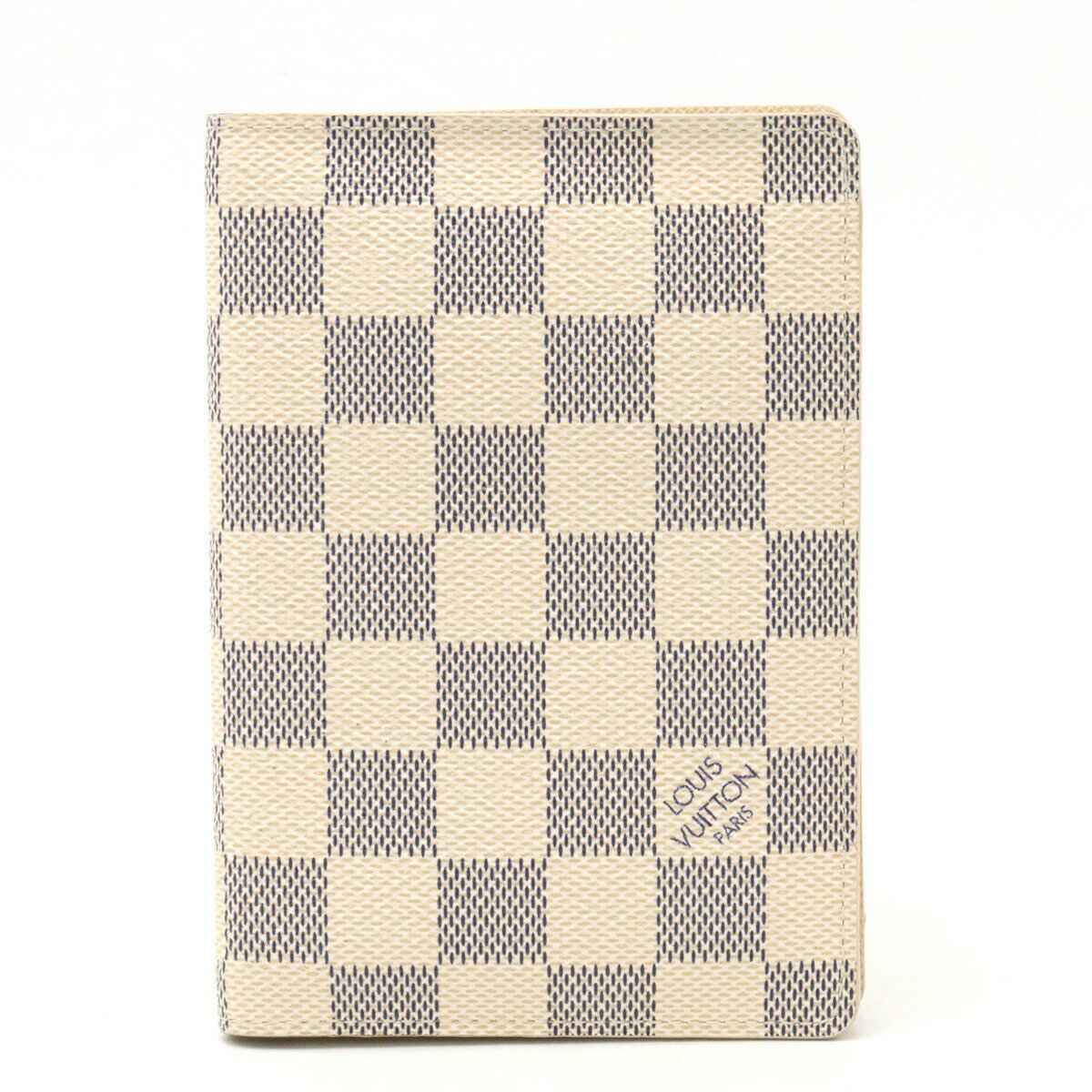 【財布】LOUIS VUITTON ルイ ヴィトン ダミエアズール クーヴェルテュール パスポール パスポートカバー パスポートケース イニシャル入り N60032 【中古】のサムネイル