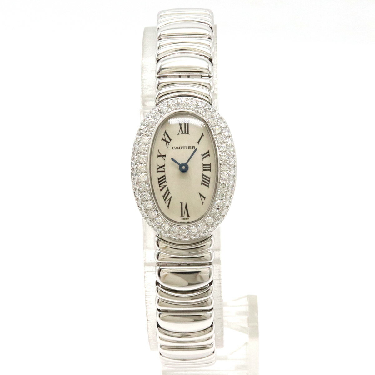Cartier カルティエ ミニベニュワール アイボリー文字盤 K18WG ホワイトゴールド ベゼル ...