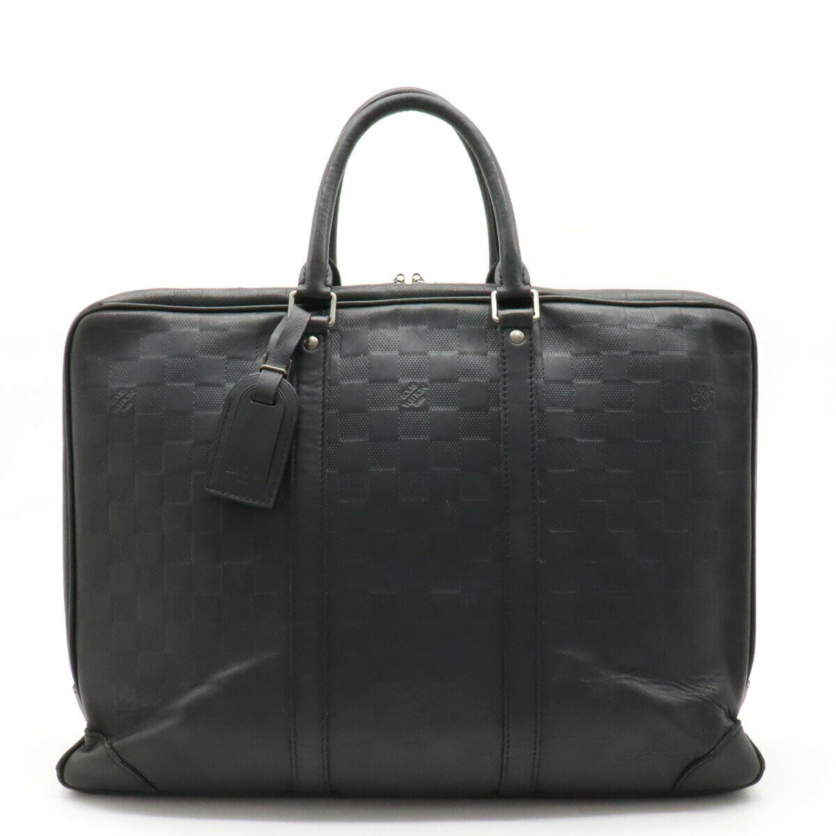 【バッグ】LOUIS VUITTON ルイ ヴィトン ダミエアンフィニ PDV ポルト ドキュマン ヴォワヤージュ ブリーフケース ビジネスバッグ オニキス ブラック N41146 【中古】のサムネイル